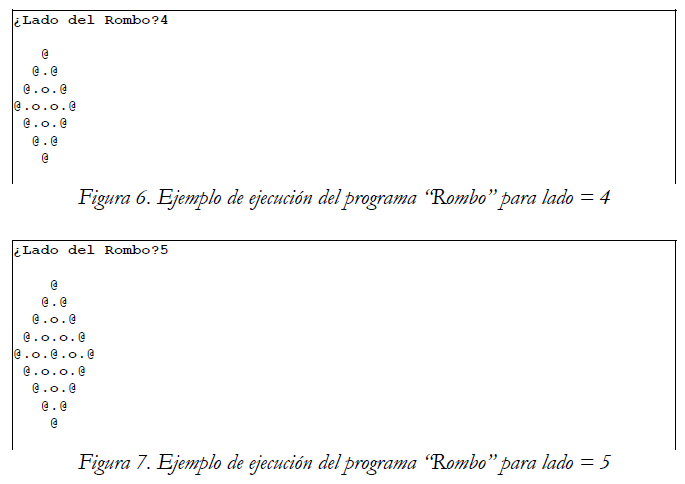 Ejemplos de rombos practica 2