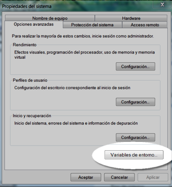 Edicion variables